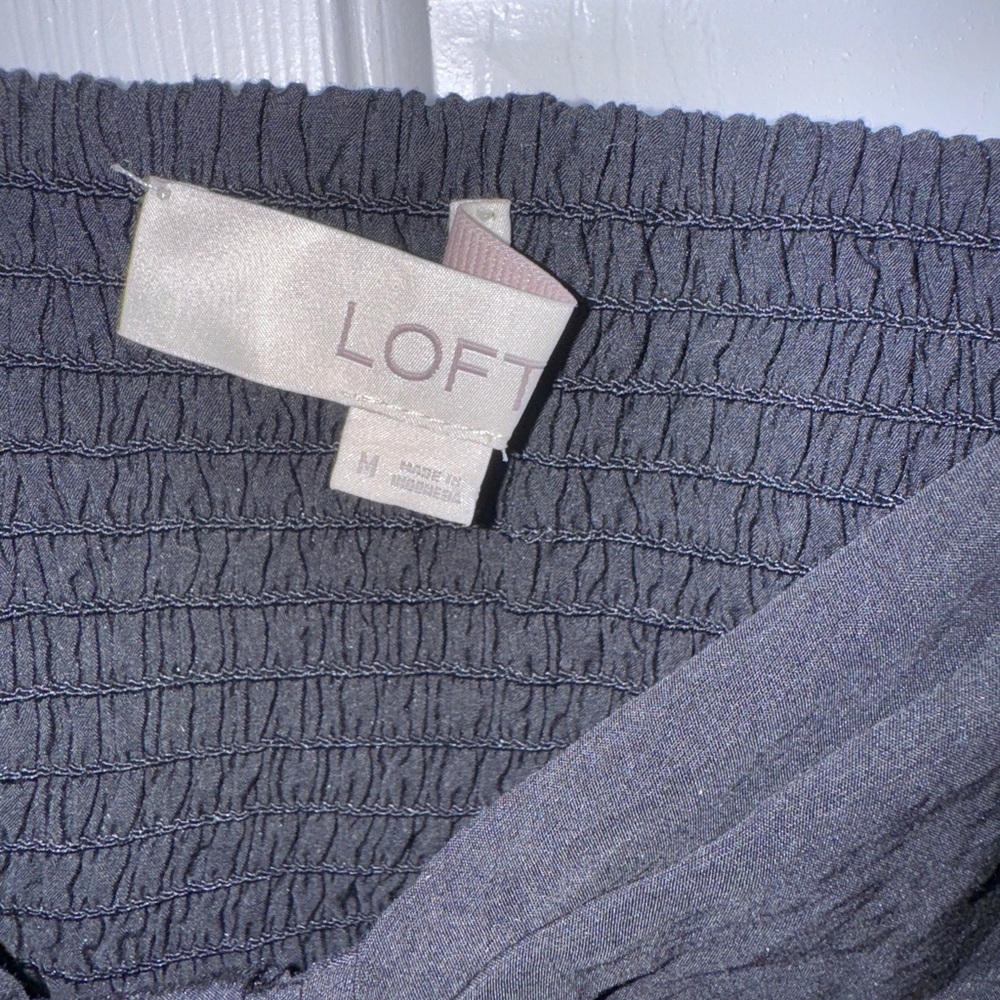 LOFT Charcoal Long Sleeve Dress never worn - Picture 2 of 4